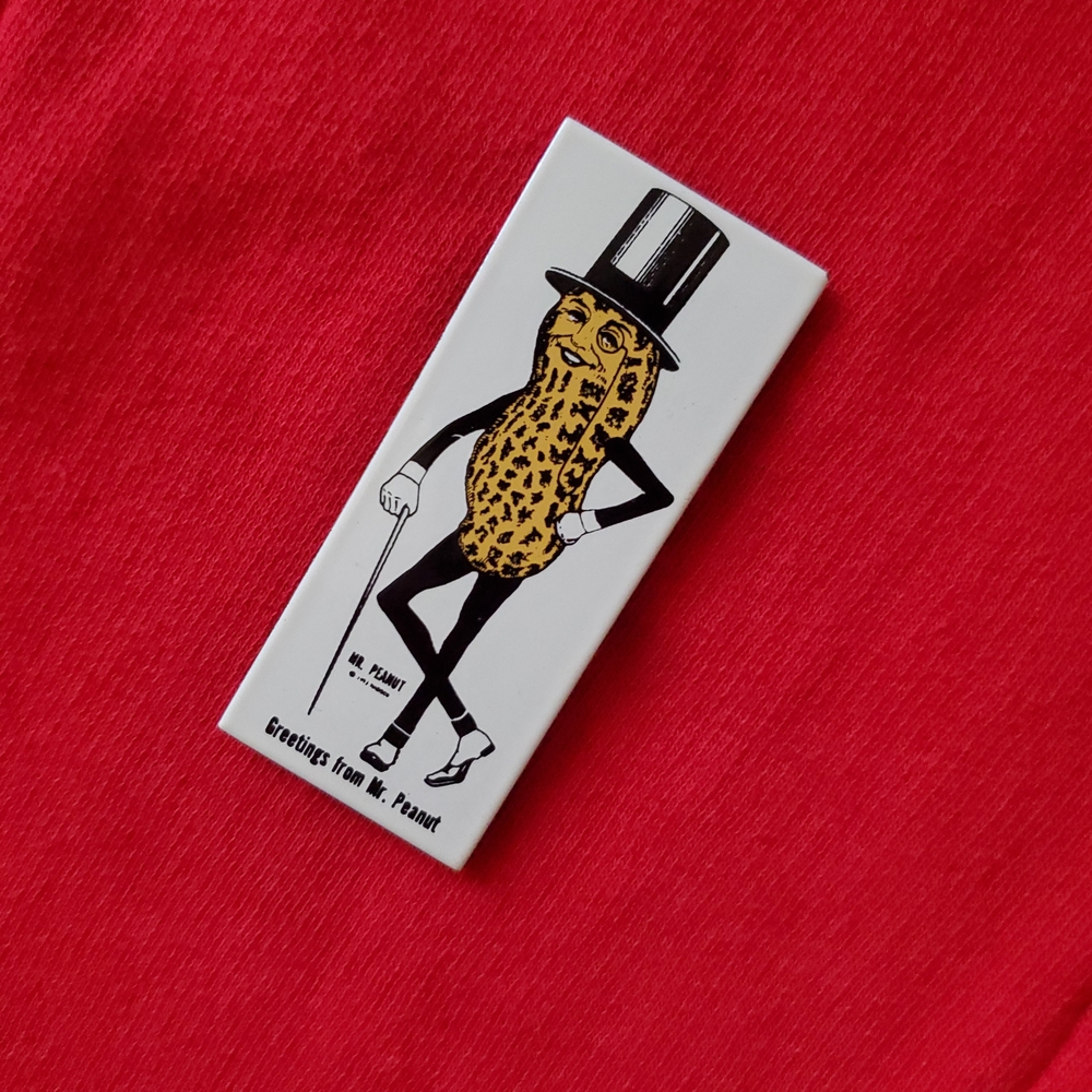 Vintage Mr. Peanut Ceramic Magnet By Ande Rooney